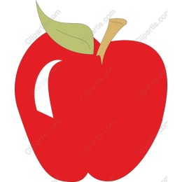 Vibrant Red Apple