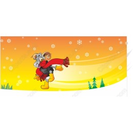 Winter Wonder Cartoon Skater