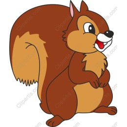 Charming Cartoon Squirrel