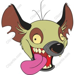 Playful Cartoon Hyena