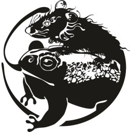 Whimsical Wildlife Duo: Toad and Mouse