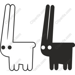 Modern Bunny Duo