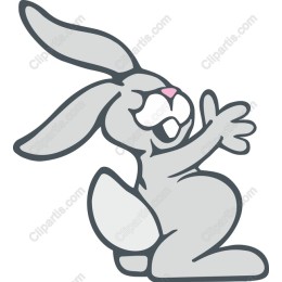 Charming Cartoon Rabbit