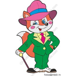 Stylish Cartoon Fox