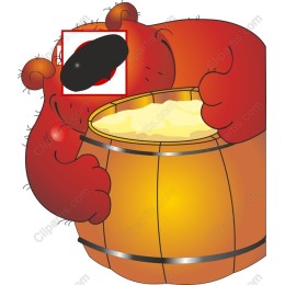 Playful Bear with Barrel