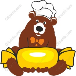 Chef Bear with Candy