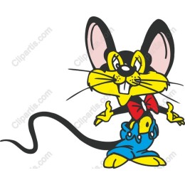 Cheerful Cartoon Mouse