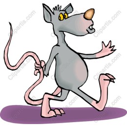 Playful Cartoon Rat
