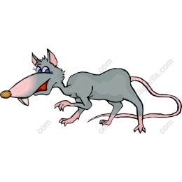 Playful Cartoon Rat