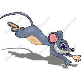 Playful Cartoon Mouse