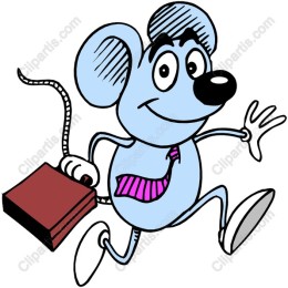 Playful Cartoon Mouse
