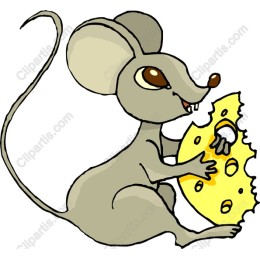 Cheesy Delight: Playful Mouse