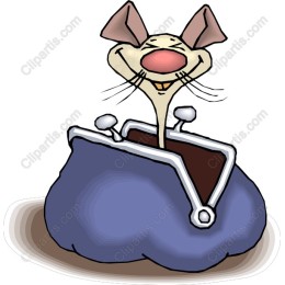Playful Mouse in Purse