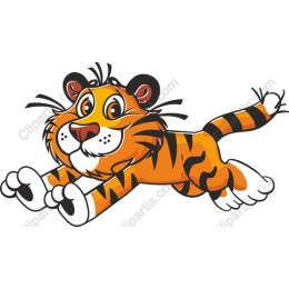 Playful Cartoon Tiger