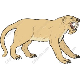 Fierce Saber-Toothed Cat