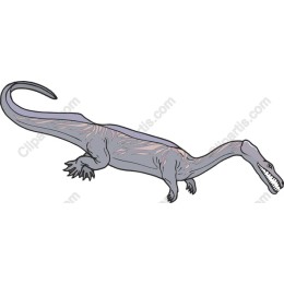 Prehistoric Aquatic Dinosaur Illustation
