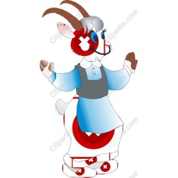 Whimsical Goat Character