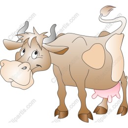 Cartoon Happy Cow