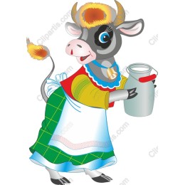 Whimsical Cow Character