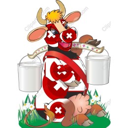 Cheerful Swiss Cow