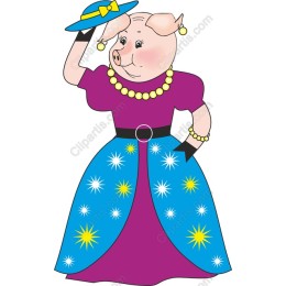 Charming Whimsical Pig
