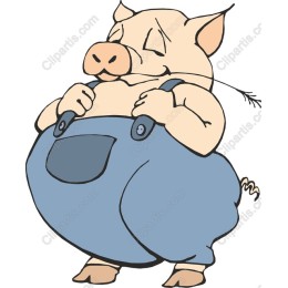 Happy Farmer Pig