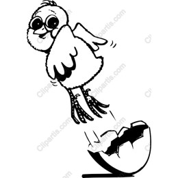 Chick Breaking Free: Whimsical