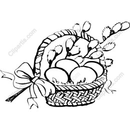 Spring Basket of Eggs