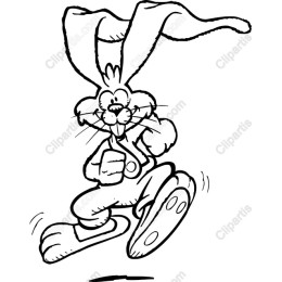 Playful Cartoon Rabbit