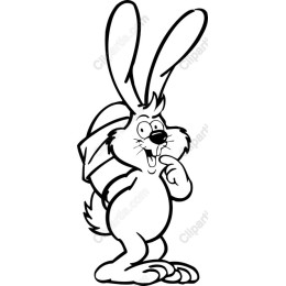 Cheerful Cartoon Rabbit