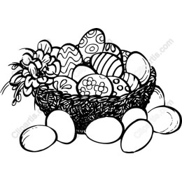 Easter Basket and Eggs