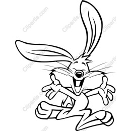 Playful Cartoon Rabbit