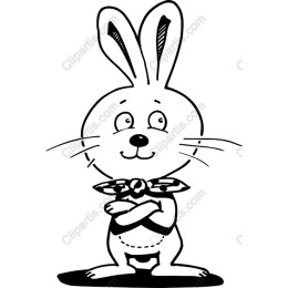 Playful Cartoon Bunny