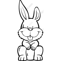 Cheerful Cartoon Bunny
