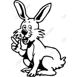 Charming Cartoon Rabbit