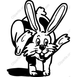Playful Cartoon Rabbit