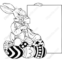 Easter Bunny with Eggs