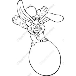 Bouncing Bunny on Egg