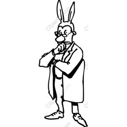 Charming Rabbit Scientist