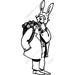 Whimsical Rabbit in Suit