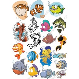 Whimsical Fish Set