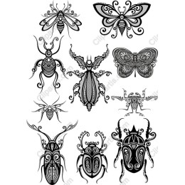 Intricate Insects and Butterflies Collection