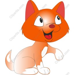 Adorable Cartoon Orange Cat