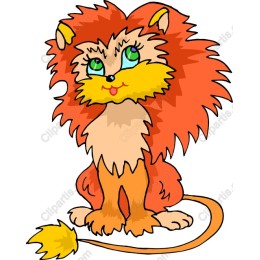 Charming Cartoon Lion