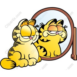 Whimsical Cat Reflection
