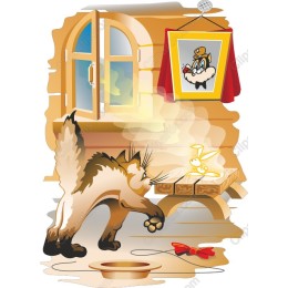 Whimsical Cat Adventure