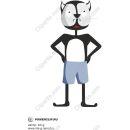 Playful Cartoon Cat