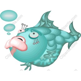 Playful Aqua Fish