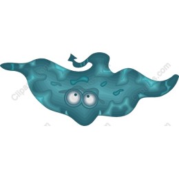 Blue Blob Character