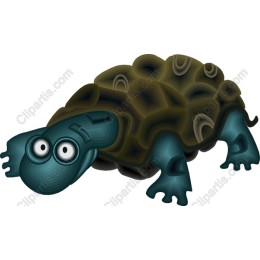 Playful Cartoon Turtle
